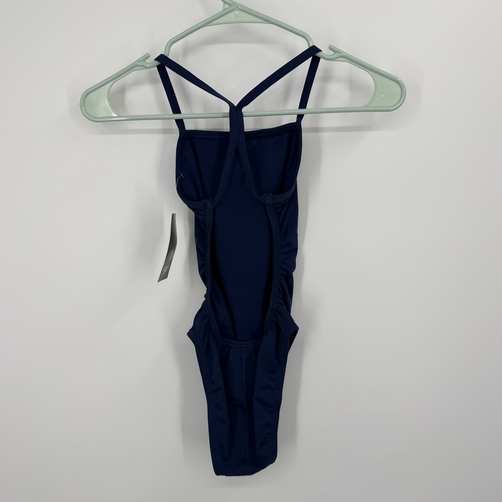 Speedo One Piece Swimsuit Women Size 22 Navy Endurance+ Training Swimwear - Picture 5 of 8